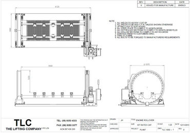 10T Engine Rollover Frame