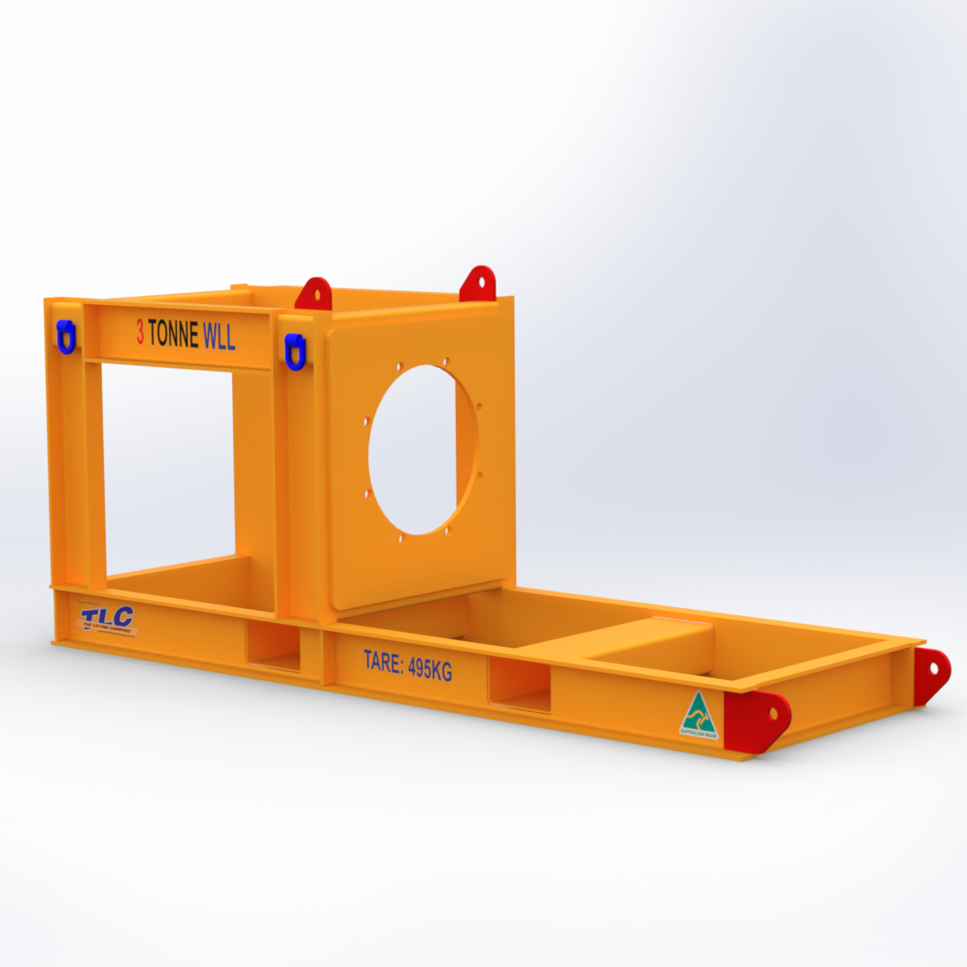 3t gearbox transport frame