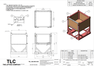 1T Conveyor Lifting Cage