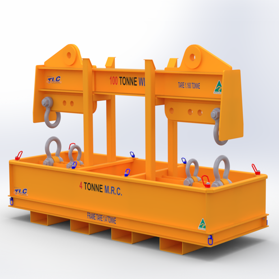 100t spreader beam and transport frame
