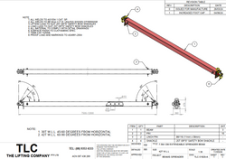 42T 7.5-12m Spreader Beam