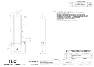 2T / Pair Soak Well Lifter