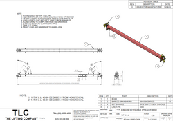 14T 4-6m Extendable Spreader Beam