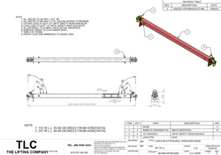 20T 4-6m Extendable Spreader Beam