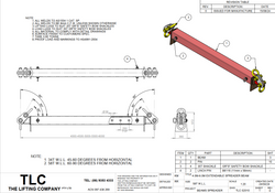 58T 4-6m Extendable Spreader Beam