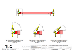 58T 4-6m Extendable Spreader Beam