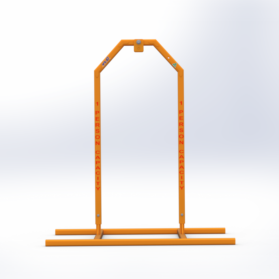 1 person mobile fall arrest frame