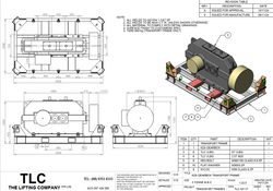 3T KZA Gearbox Transport Frame