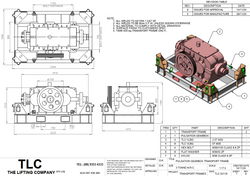 3T Pulsation Gearbox Transport Frame