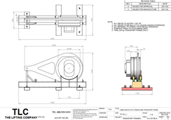 2T Transport Frame for CB840 Drive with Torque Arm