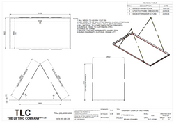3T Washbay Oven Lifting Frame