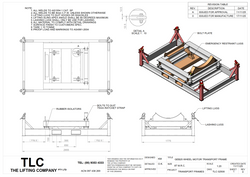 8T Motor Gearbox Transport Frame