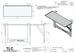 10KG Clip On Aluminum Handrail Work Tray TLC