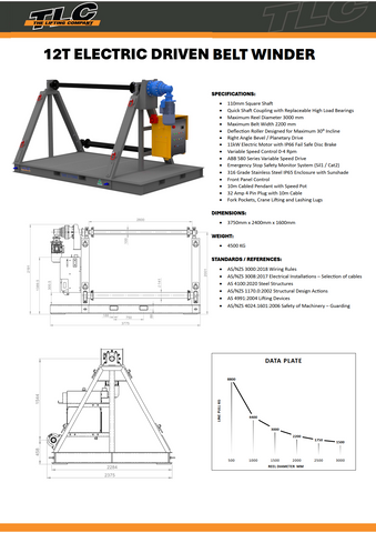 12T M.R.C. Belt Winder