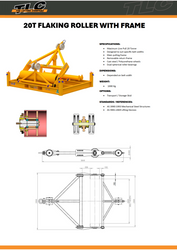 20T Flaking Roller And Transport Frame