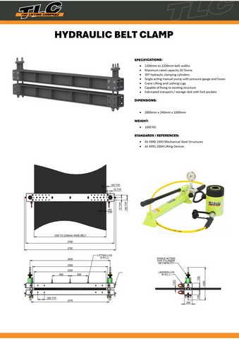 20T Hydraulic Belt Clamp