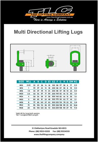 TLC VLBG - Bolt-on Load Ring (Long Bolt)