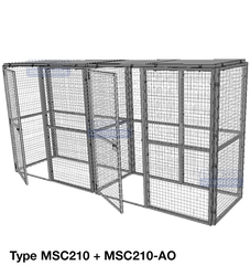 MSC210 Modular Storage Cage - 2100(w)