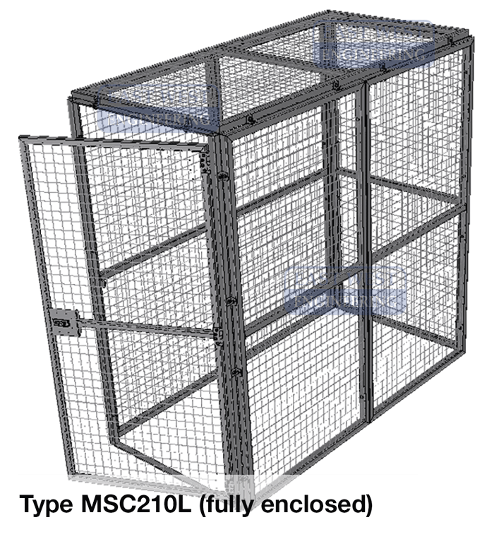 MSC210L Modular Storage Cage - 2100(d)