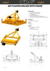 20T Flaking Roller And Transport Frame