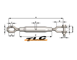 Rigging Screw Grade S Eye/Jaw