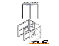 GBSR5 Gas Cylinder Storage Rack - 450x900