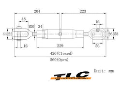 Rigging Screw Grade S Eye/Jaw